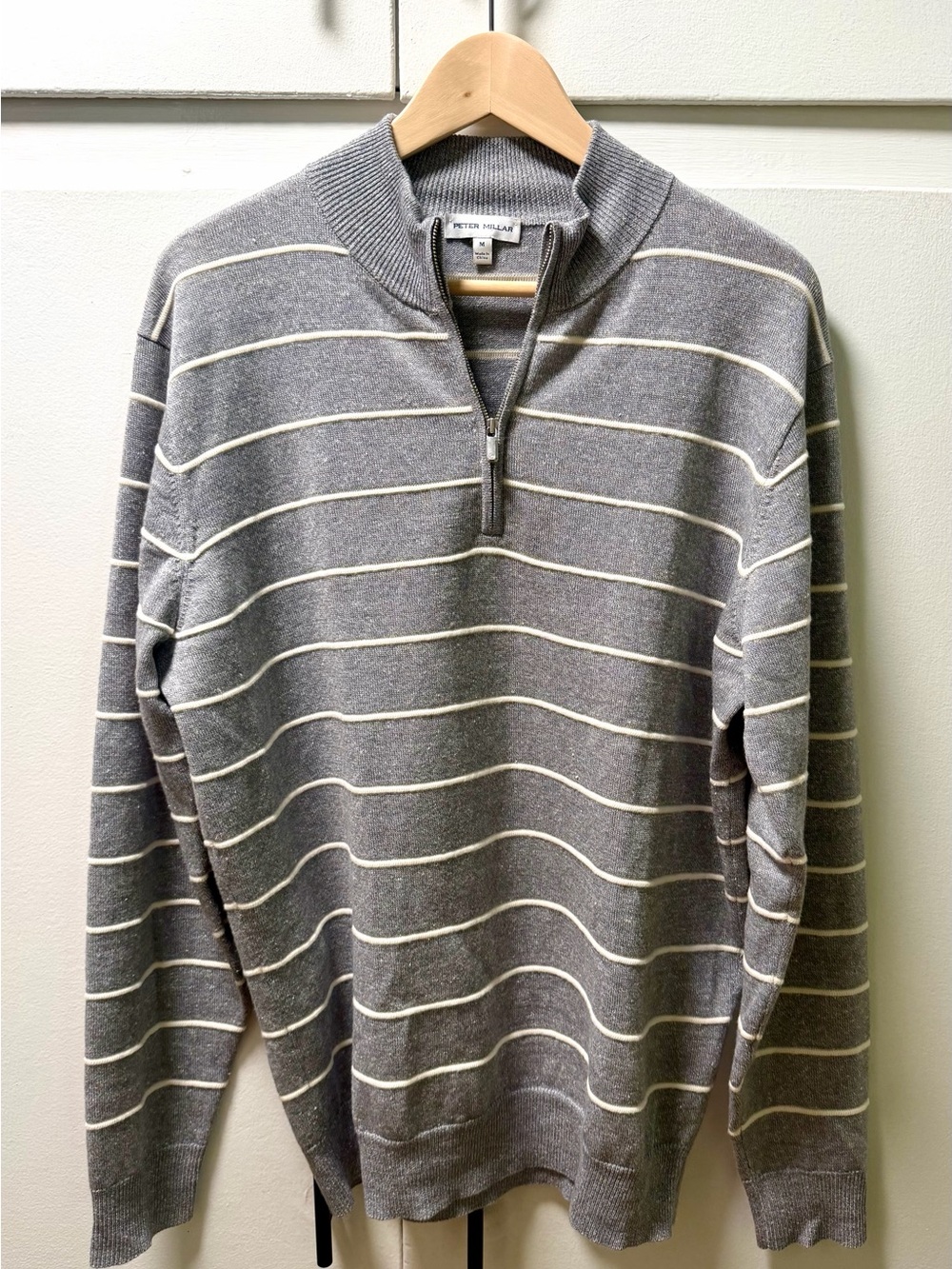 Peter Millar quarter zip sweater. Size M